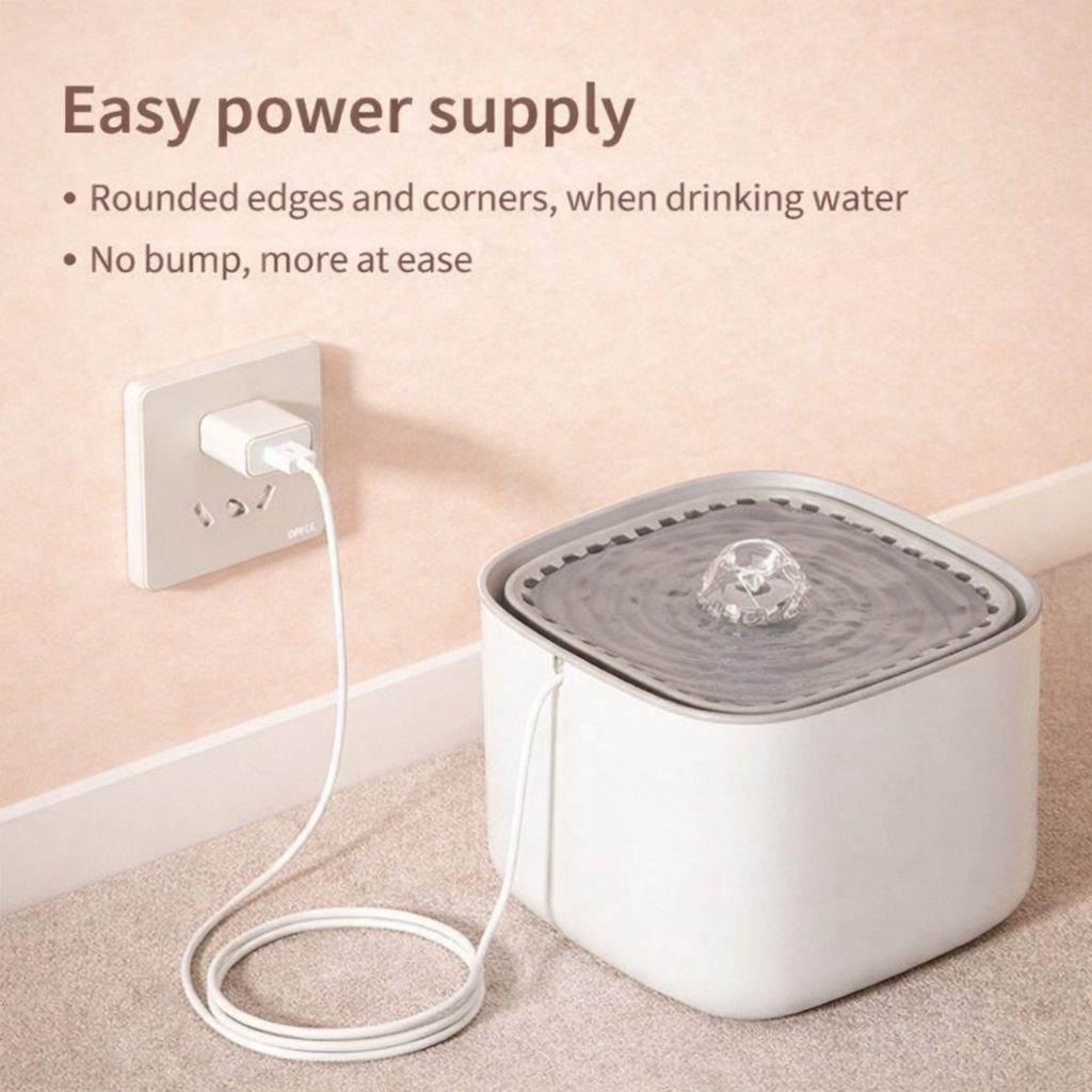 AquaFlow™ – Ultra-Quiet Fountain