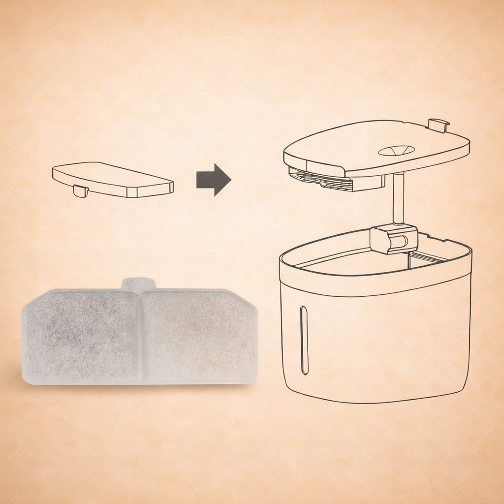 Replacement Filters for Pet Water Fountain (6-Pack)