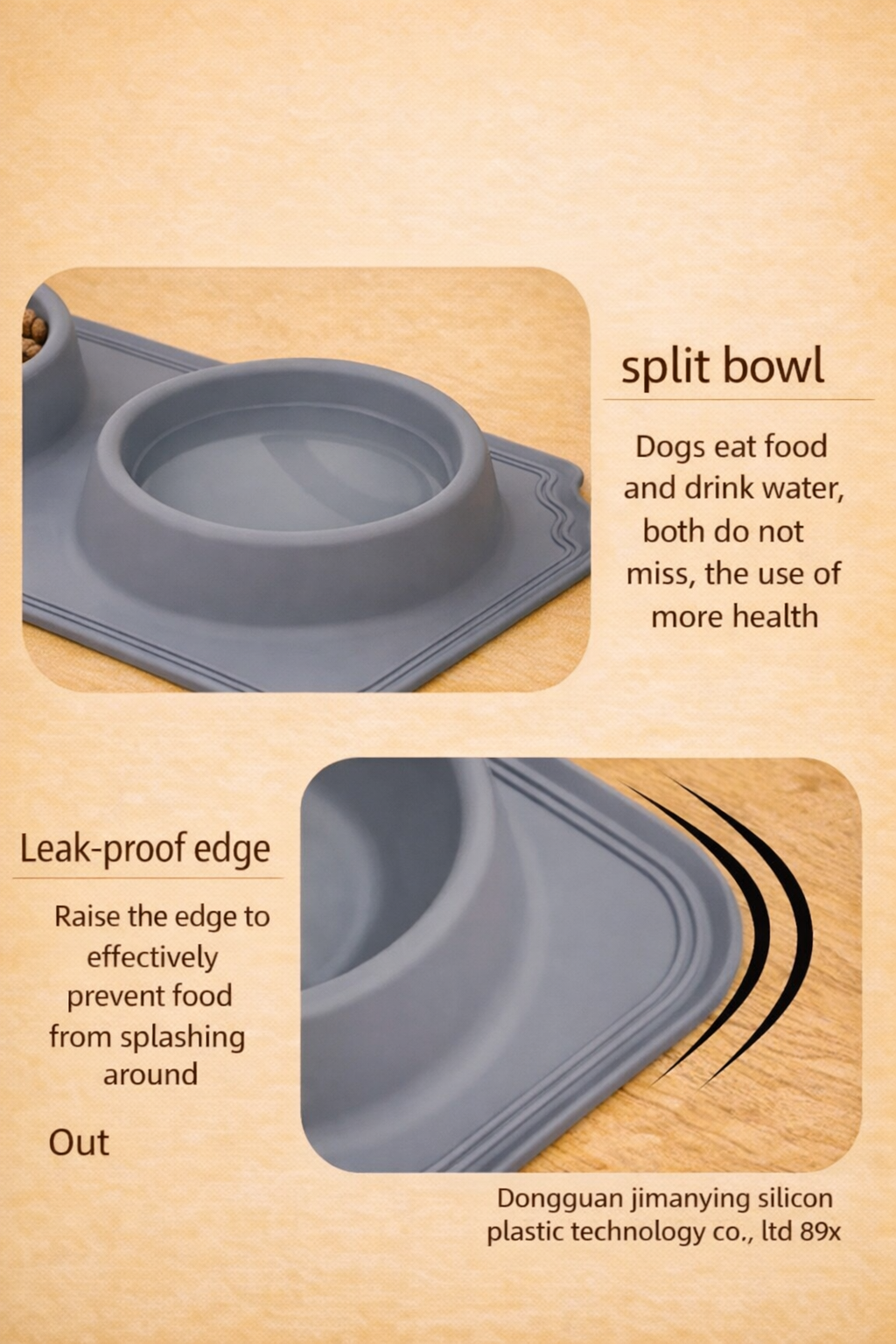2-in-1 Slow Feeder Bowl Mat – Less Mess, Healthier Meals